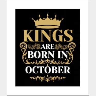 kings are born in october Posters and Art